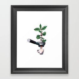 Coffee Plant Design Espresso Barista Framed Art Print