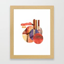 watercolor abstract pattern Framed Art Print