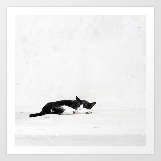 Black on White Art Print