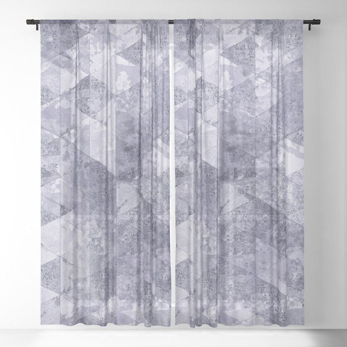 Abstract Geometric Background #26 Sheer Curtain