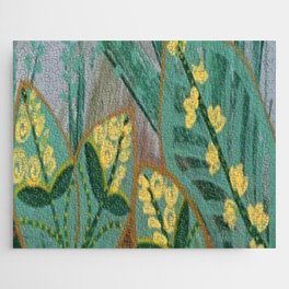 Little Yellow Flowers Painting Jigsaw Puzzle