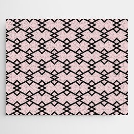 Black and Pink Tessellation Line Pattern 22 Pairs DE 2022 Popular Color Short and Sweet DE6023 Jigsaw Puzzle