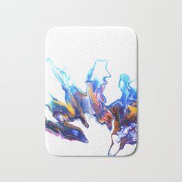 Crown, peacock, purple, blue, gold, pink, white, original, abstract, artwork, art, painting Bath Mat | Bridesmaid, Unique, Paint, Dutch, Pouring, Gift, Giftidea, Canvas, Baby, Canvaspainting 