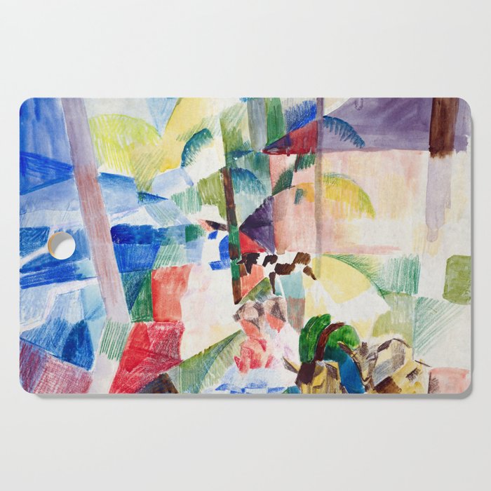 Landscape With Children and Goats Cutting Board