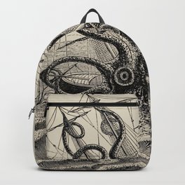 The octopus; or, The “Devil-fish” - Henry Lee - 1875 Giant Octopus Sinking Ship Backpack