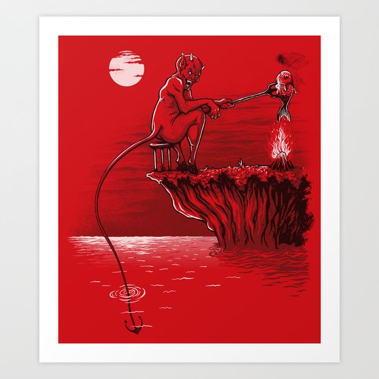 dinner portable Art Print