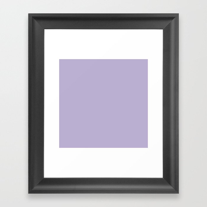 Pastel Lilac Framed Art Print