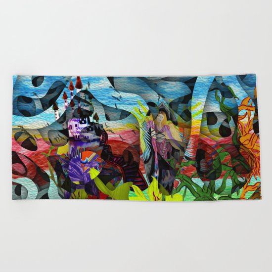 Special places oft exist where hearts desire most persists Beach Towel