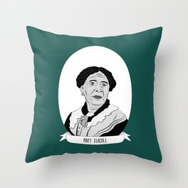 Mary Seacole Illustrated Portrait Throw Pillow