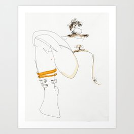 socked Art Print