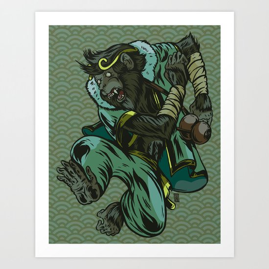 Monkey King Art Print