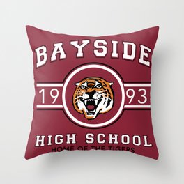 Bayside Tigers Throw Pillow