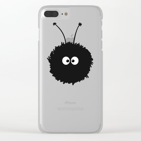 Orange Cute Dazzled Bug Winter Clear iPhone Case