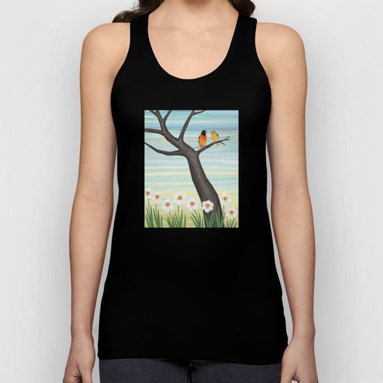 Orioles and daffodils Unisex Tank Top