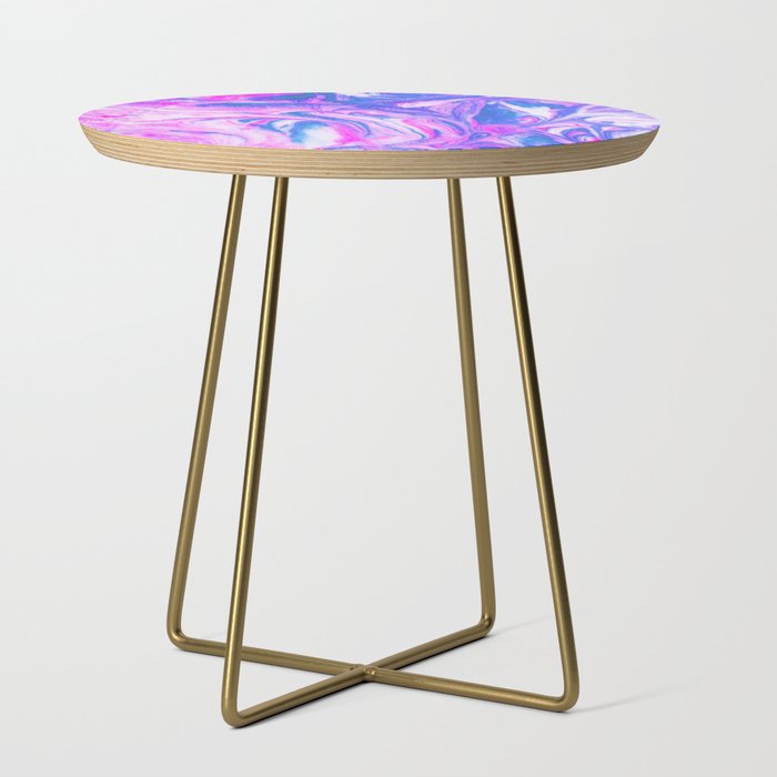 cotton candy marble Side Table