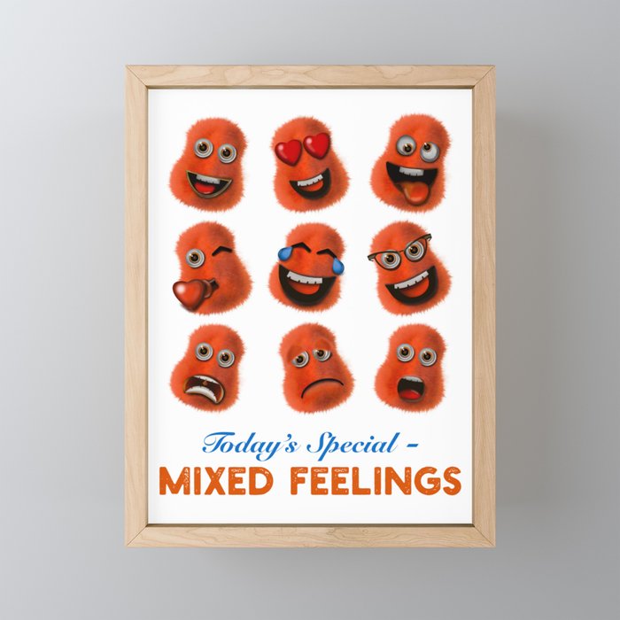 Mixed Feelings Framed Mini Art Print