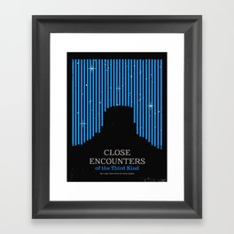 Close Encounters of the Third Kind Minimal Movie Poster Framed Art Print