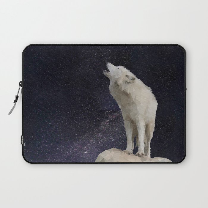 Lowpoly Wolf Laptop Sleeve