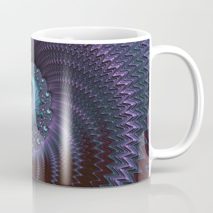 Fantastic Fractal Fantasies Purple And Teal Coffee Mug