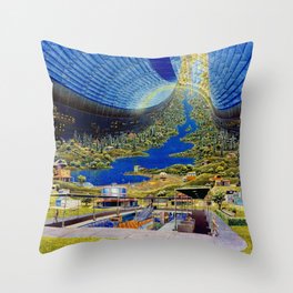 Interior View, Stanford Torus Throw Pillow