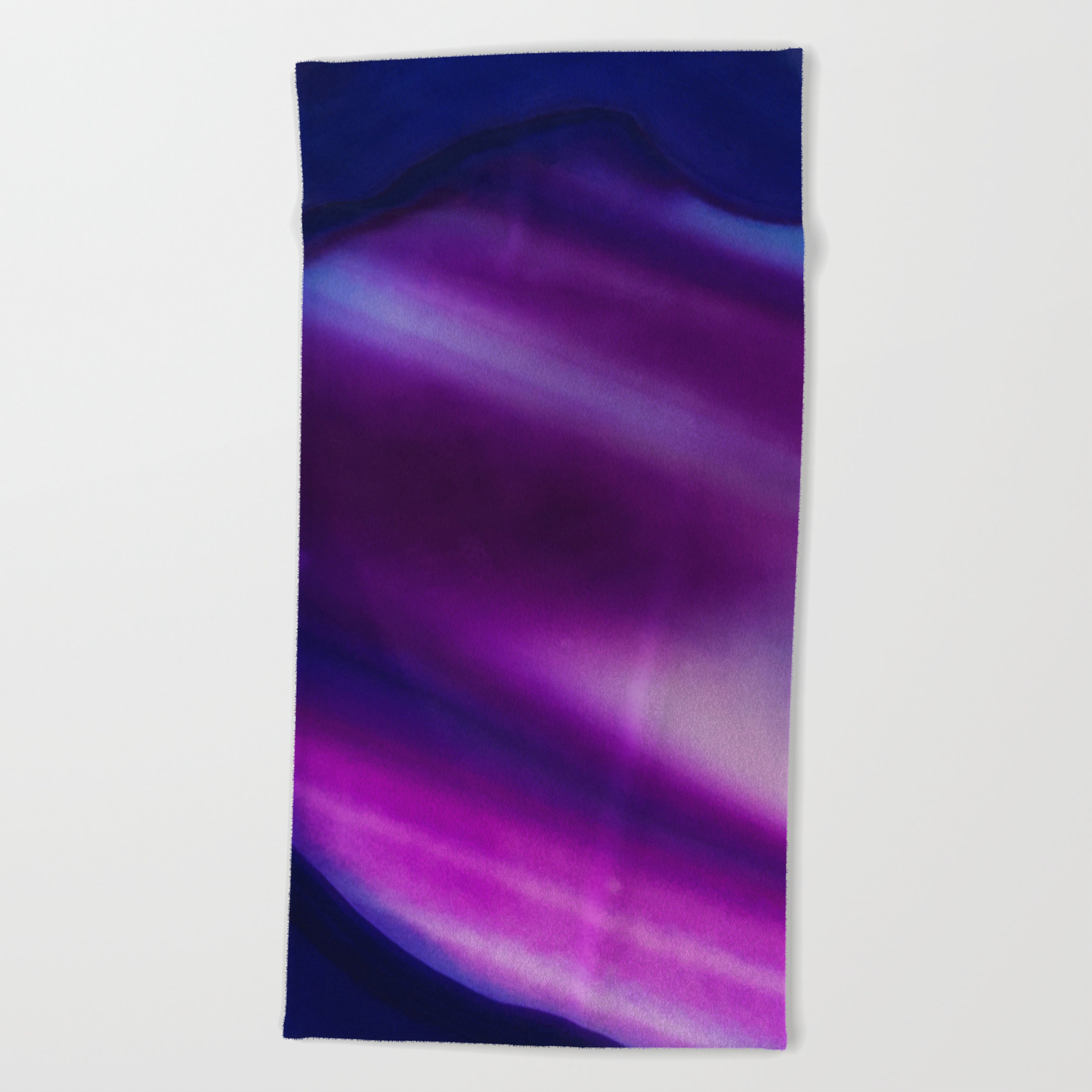 Purple Blue Cool Tone Geode Rock Stone Crystal Fine Art Print