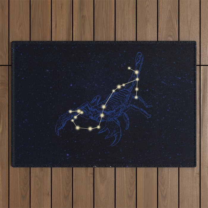 Zodiac constellations — Scorpio Outdoor Rug