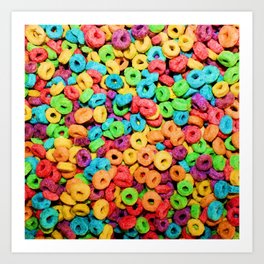 Fruit Loops Cereal Art Print