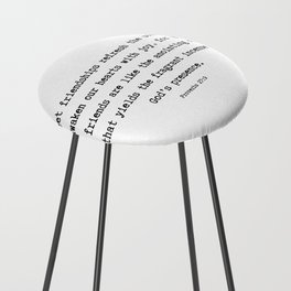 Proverbs 27 9 #bibleverse #minimalism #typography Counter Stool