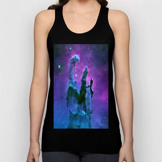Nebula Purple Blue Pink Unisex Tank Top