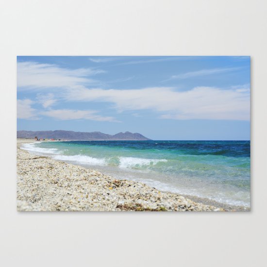 "Blue beach. Summer dreams" Canvas Print