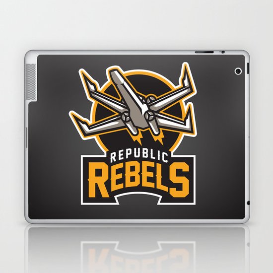 Republic Rebels - Black Laptop & iPad Skin