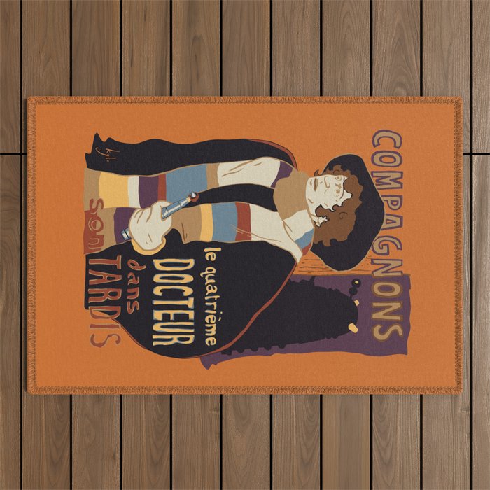 Le Fourth Doctor Outdoor Rug