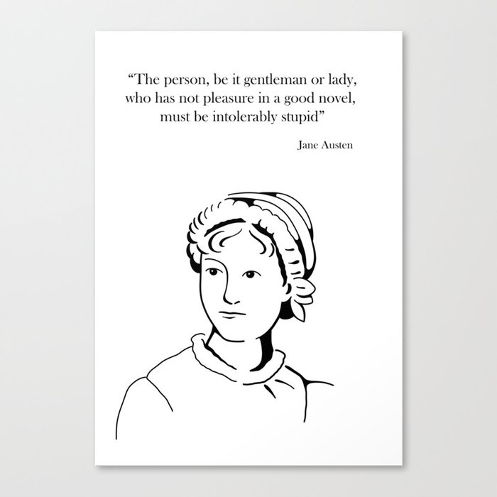 Jane Austen Canvas Print