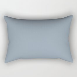 Trendsetter Blue Gray Solid Color Pairs Sherwin Williams Daphne SW 9151 Rectangular Pillow