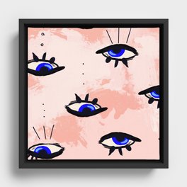 Evil eye 02 Framed Canvas