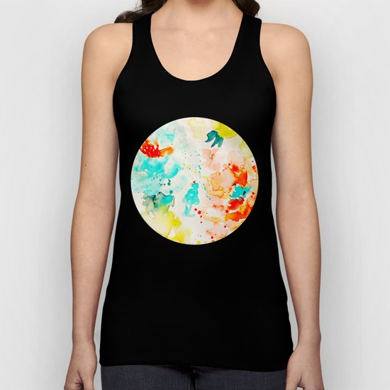 Abstract Flowers 05 Unisex Tank Top