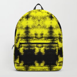 Yellow Black Diamond Gothic Pattern Backpack