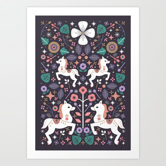 Prancing Ponies Art Print