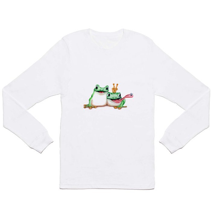 Cartoon Frogs  Long Sleeve T Shirt