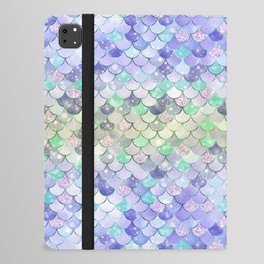 Blue Green Mermaid Pattern Luxury iPad Folio Case