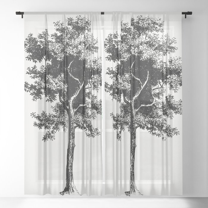 Tall Tree Sheer Curtain
