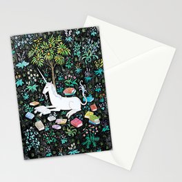 The Unicorn is Reading Stationery Card