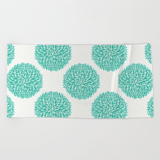 Petal Burst #12 Circles Beach Towel
