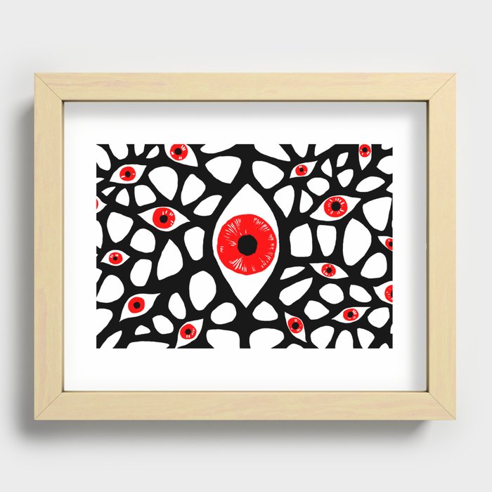 Evil Eye Recessed Framed Print