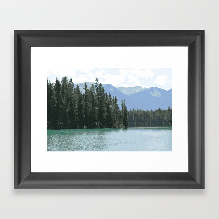 Mountain Waters Calming and Clear Framed Art Print