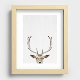 Deer Head Recessed Framed Print