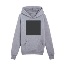 Black Solid Color Pairs Dulux 2023 Trending Shade Domino SG6G8 Kids Pullover Hoodies