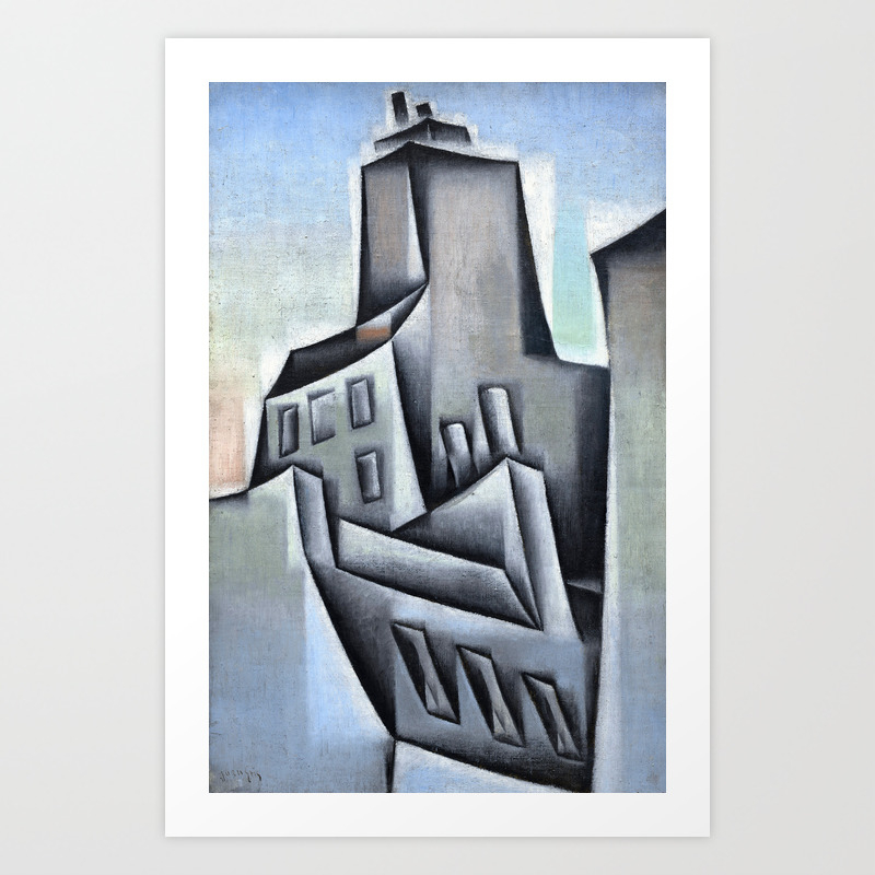 Juan Gris Maisons A Paris Houses In Paris Art Print By Alexandra Arts Society6