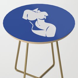 Curvalicious in blue Side Table