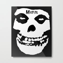 Misfit Skull Metal Print